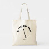 Oboe doet uw eigen citaat Oboist Tote Bag (Achterkant)