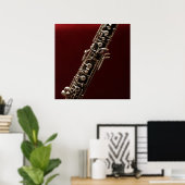 Oboe - double reed woodwind musical instrument poster (Thuiskantoor)