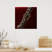 Oboe - double reed woodwind musical instrument poster (Keuken)