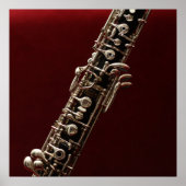 Oboe - double reed woodwind musical instrument poster (Voorkant)