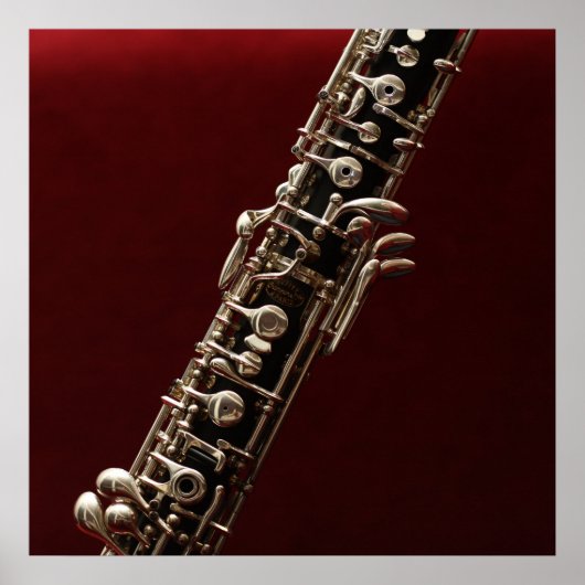 Oboe - double reed woodwind musical instrument poster (Voorkant)