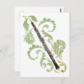Oboe en olie briefkaart (Voorkant / Achterkant)