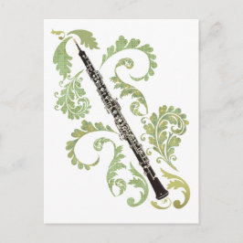 Oboe en olie briefkaart