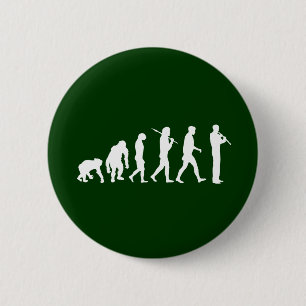 Oboe Evolutie grappig cadeau voor Oboïstische hum Ronde Button 5,7 Cm