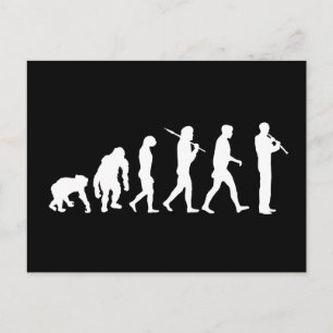 Oboe Evolutie grappig cadeau voor Oboïstische humo Briefkaart