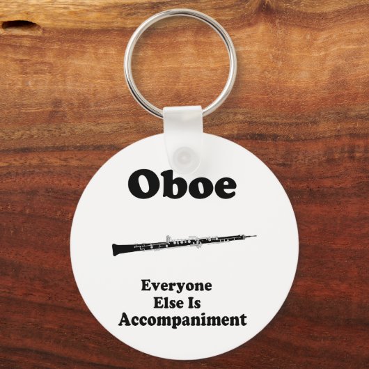 Oboe Gift Sleutelhanger (Voorkant)