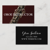 OBOE INSTRUCTOR Musicien leraar Visitekaartje (Voorkant / Achterkant)