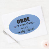 Oboe is niet alles ovaal Sticker (Envelop)