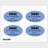 Oboe is niet alles ovaal Sticker (Vel)