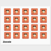 Oboe is niet alles-vierkante Sticker (Vel)