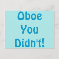 Oboe Je hebt geen Briefkaart gehad