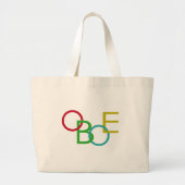 OBOE Letters Grote Tote Bag (Voorkant)