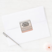 Oboe License Square Sticker (Envelop)