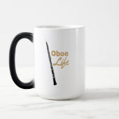 Oboe Life oboïstische muzikant Koffie-Mok Magische Mok (Links)