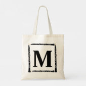 Oboe Monogram Oboist Player Dubbelrood Tote Bag (Achterkant)