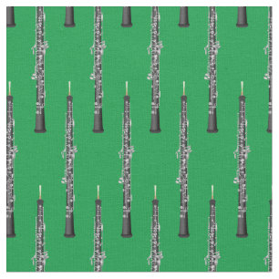 Oboe Music Musician Room Decor Green Stof