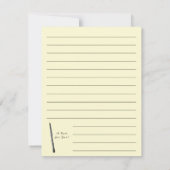 Oboe Musician Music Teacher Bedankkaart (Achterkant)