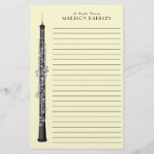 Oboe Musician Music Teacher Briefpapier (Voorkant)