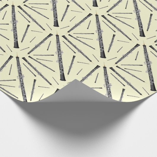 Oboe Musician Music Teacher Cadeaupapier (Hoek)