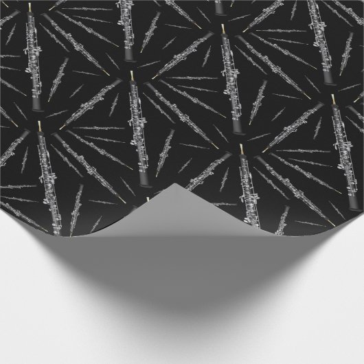 Oboe Musician Music Teacher Cadeaupapier (Hoek)