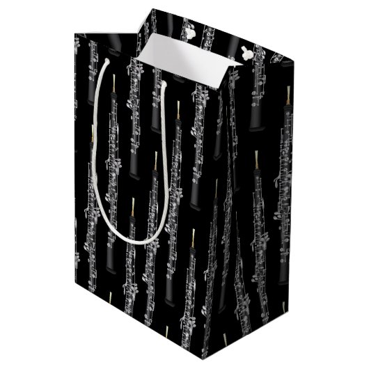 Oboe Musician Music Teacher Medium Cadeauzakje (Achterkant Gekanteld)