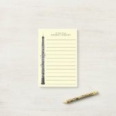 Oboe Musician Music Teacher Post-it® Notes (Op bureau)