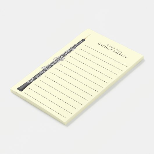 Oboe Musician Music Teacher Post-it® Notes (Schuin)