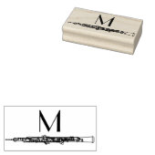 Oboe Musician Music Teacher Rubberstempel (Gestempeld)