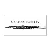 Oboe Musician Music Teacher Rubberstempel (Afrduk)