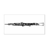 Oboe Musician Music Teacher Rubberstempel (Afrduk)