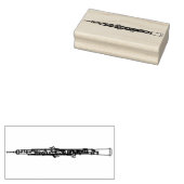 Oboe Musician Music Teacher Rubberstempel (Gestempeld)