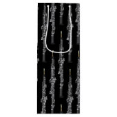 Oboe Musician Music Teacher Wijn Cadeautas (Voorkant)