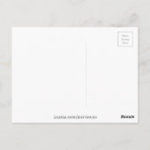 Oboe muziekinstrument briefkaart (Achterkant)