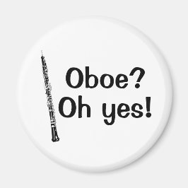 Oboe Oh Yes Music Instrument Magneet