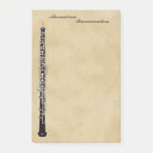 Oboe op Parchment Kijk Naam Post-it® Notes (Voorkant)