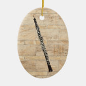 Oboe Oval Ornament Pendant (Voorkant)