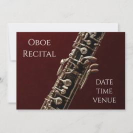 Oboe overweging elegant concertprestaties kaart
