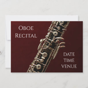 Oboe overweging elegant concertprestaties kaart