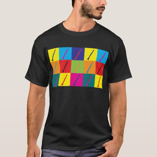 Oboe Pop Art T-shirt (Voorkant)