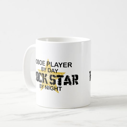 Oboe Rock Star by Night Koffiemok (Voorkant links)
