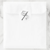 Oboe Ronde Sticker (Tas)