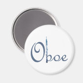 Oboe-script Magneet (Voorkant / Achterkant)