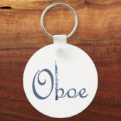 Oboe-script Sleutelhanger (Voorkant)