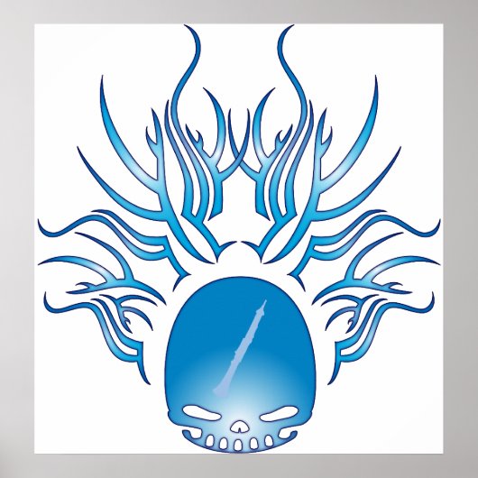 Oboe Skull Poster (Voorkant)