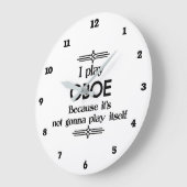 Oboe - Speel zelf Funny Deco Music Grote Klok (Hoek)