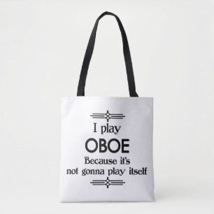 Oboe - Speel zelf Funny Deco Music Tote Bag