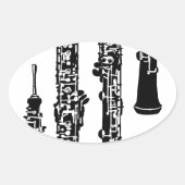 Oboe Sticker (Voorkant)