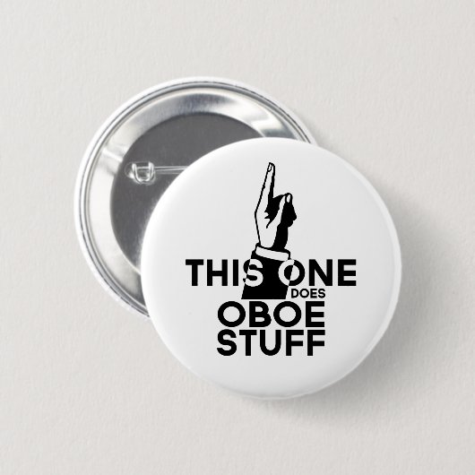 Oboe Stuff - Funny Oboe Music Ronde Button 5,7 Cm (Voorkant /achterkant)