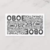 Oboe Typografie Visitekaartje (Voorkant)