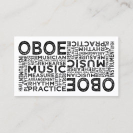 Oboe Typografie Visitekaartje
